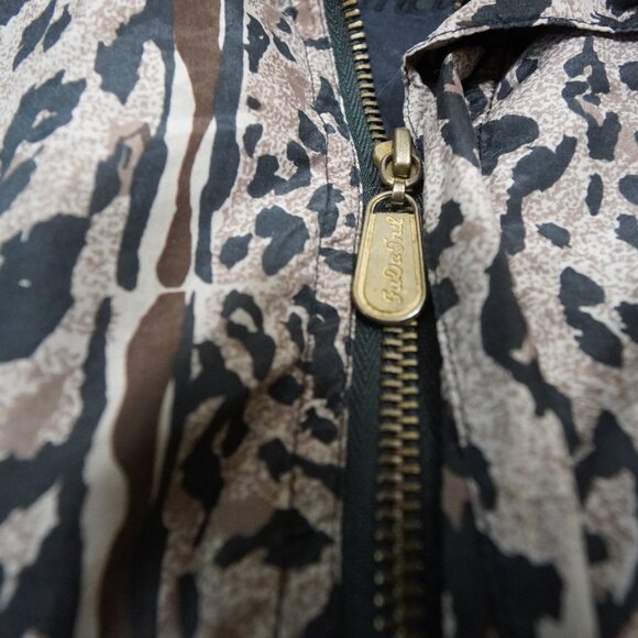 FUDA International Jacket Medium Animal Print Silk Bomber 90s Vintage Style - Picture 9 of 10